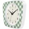 Infinity Instruments Plaid Trapezium Wall Clock, Green, 9.25 in. x 10.875 in. 20352GR-4579 - alternate 6